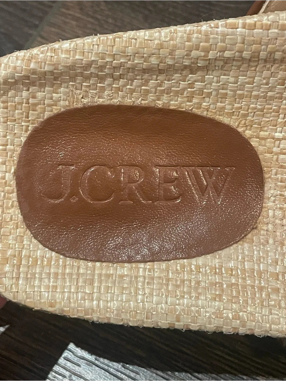 J. Crew Marlow Slip On Sandals In Raffia Beach Coastal Vacation Resortwear 8.5 - Picture 11 of 12